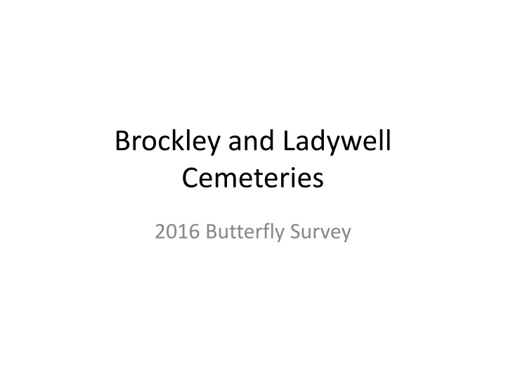 brockley and ladywell cemeteries