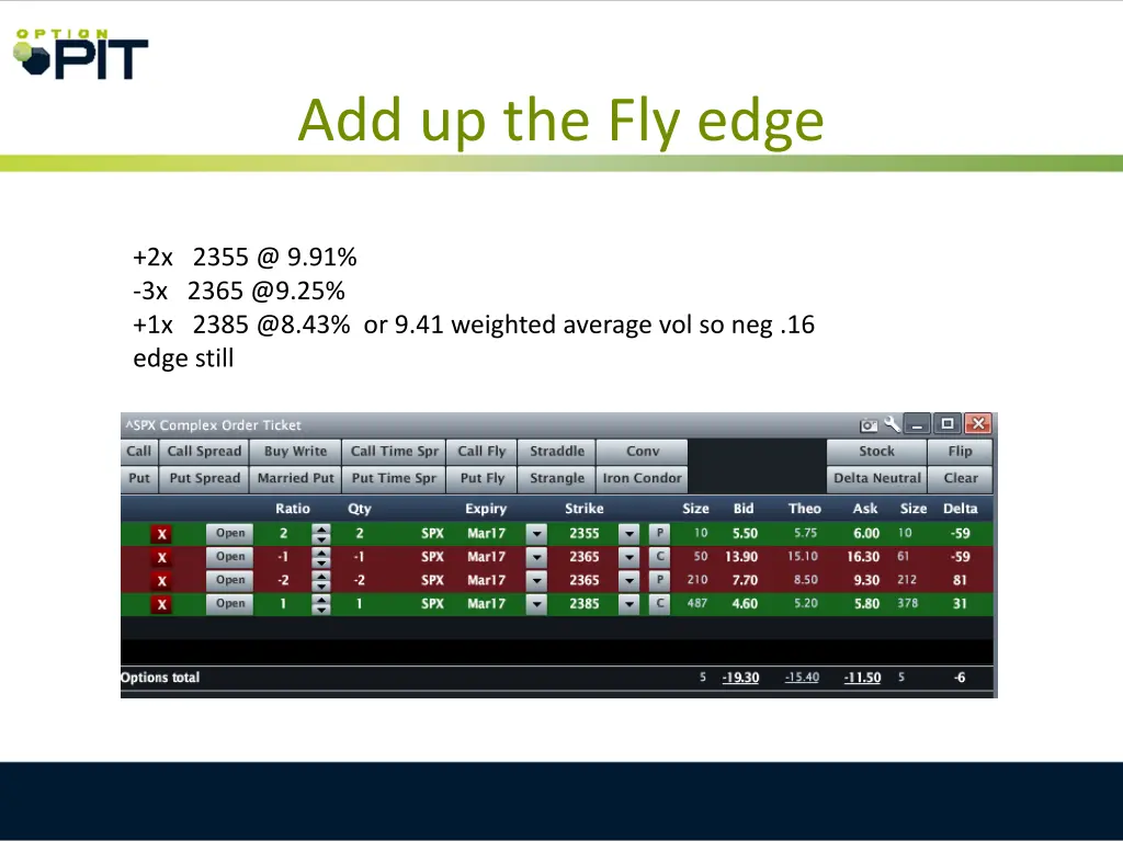 add up the fly edge