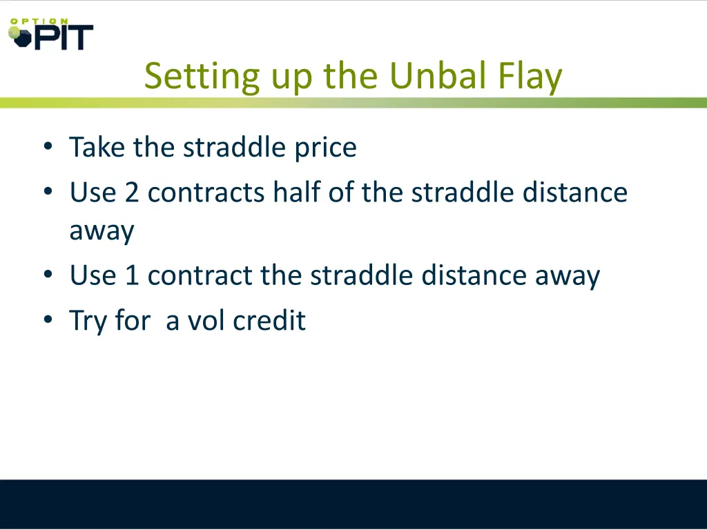 setting up the unbal flay