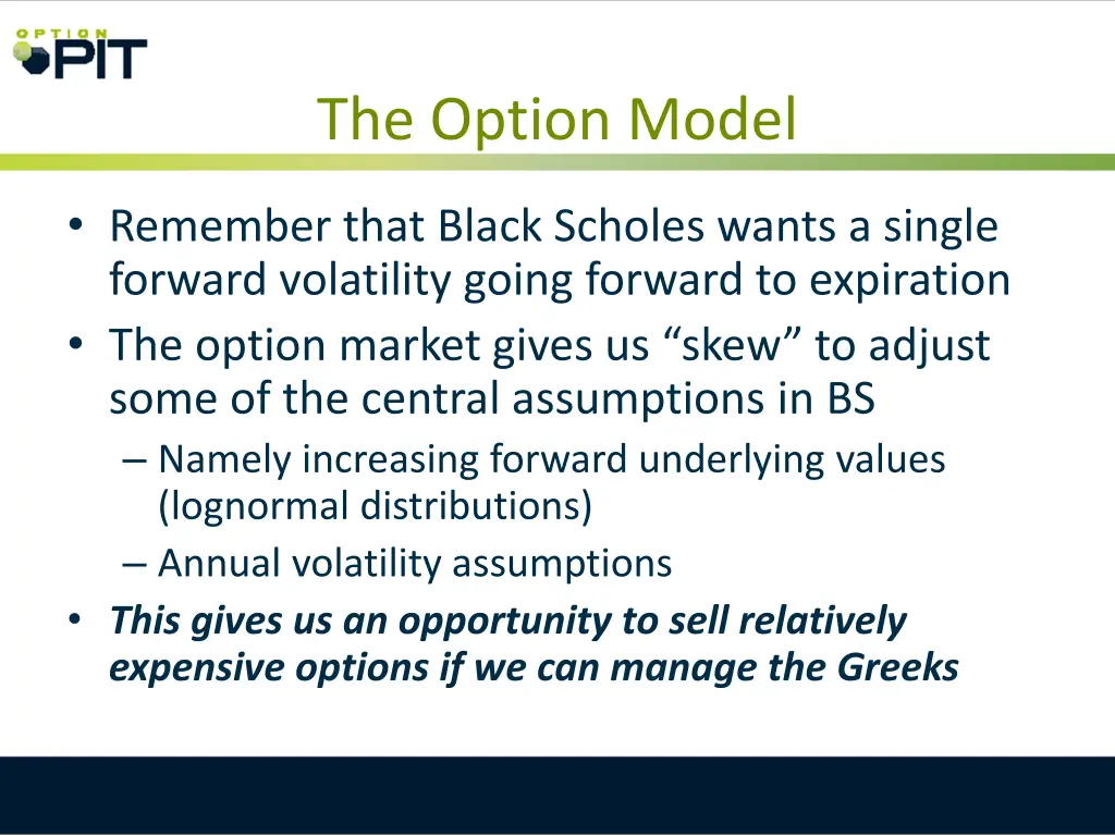 the option model