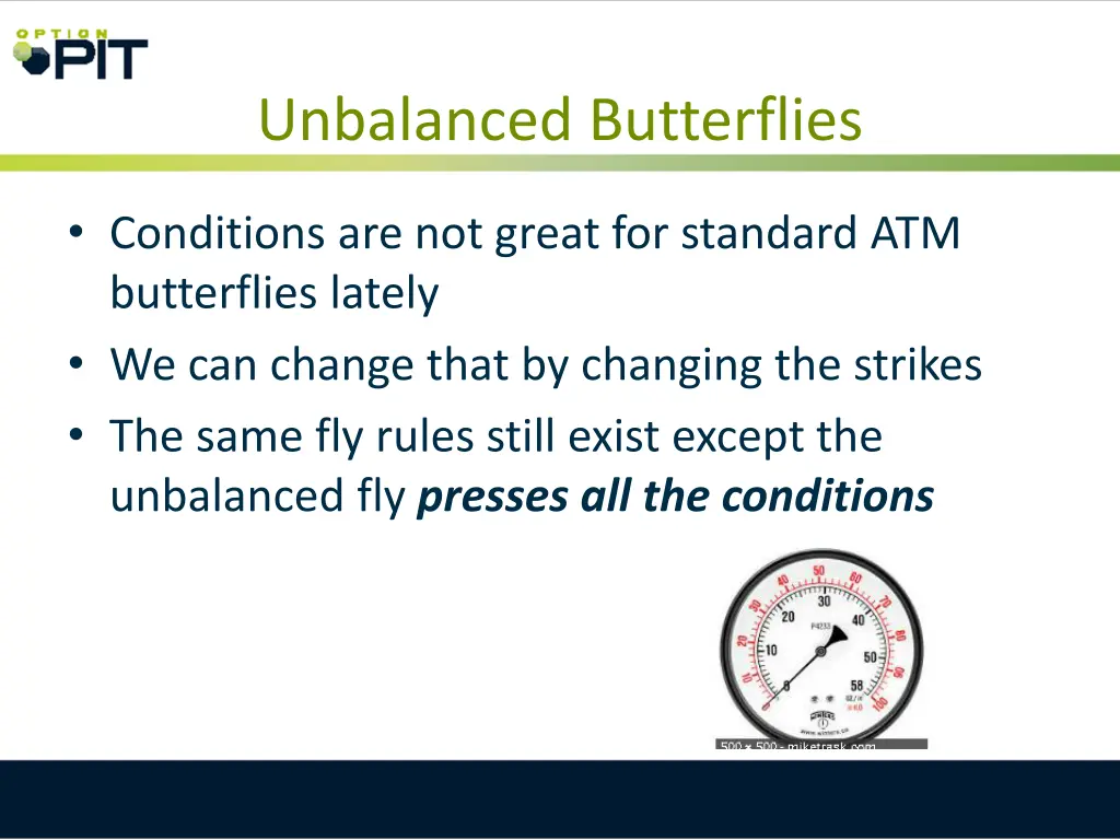 unbalanced butterflies