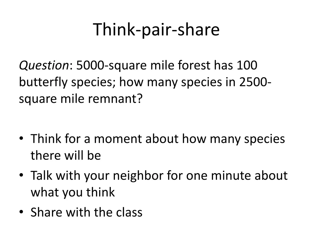 think pair share