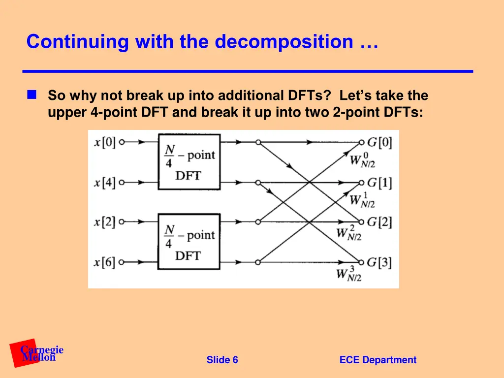 continuing with the decomposition