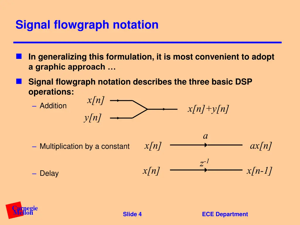 signal flowgraph notation