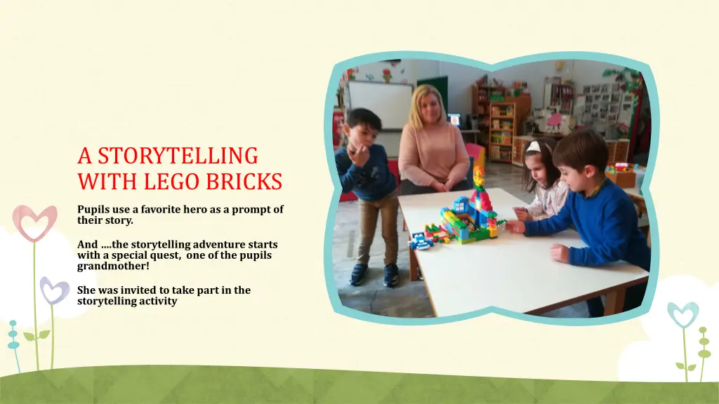 a storytelling with lego bricks