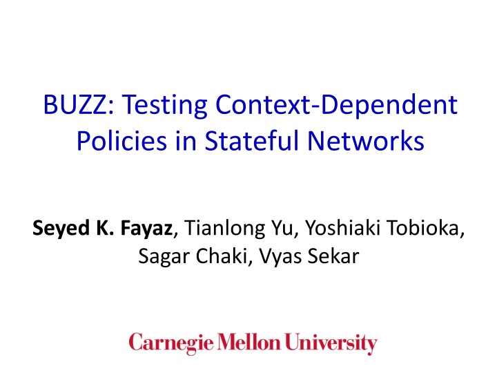 buzz testing context dependent policies