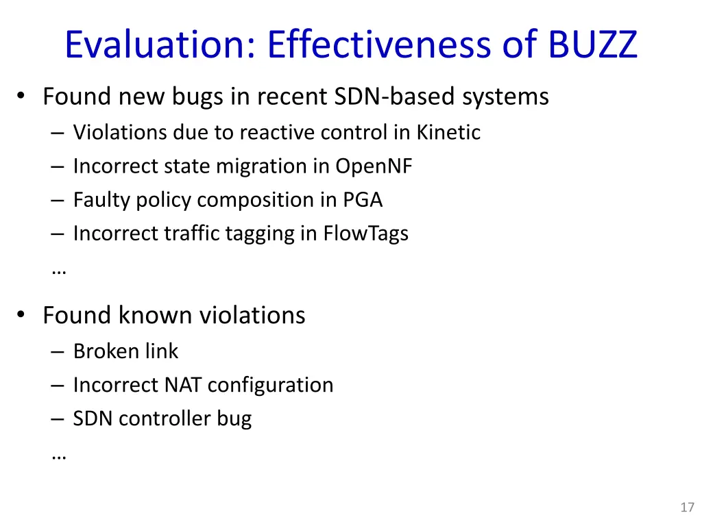 evaluation effectiveness of buzz found new bugs