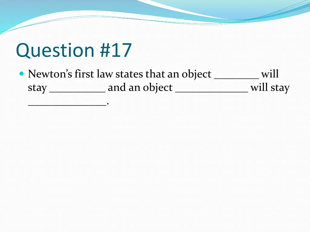 question 17