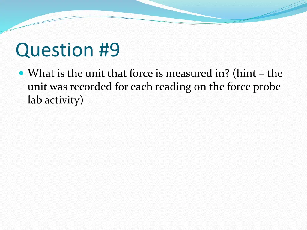 question 9