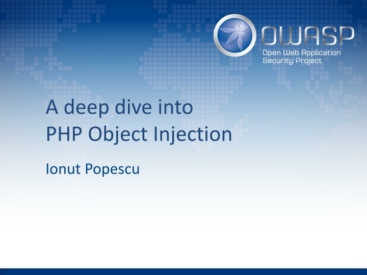 a deep dive into php object injection