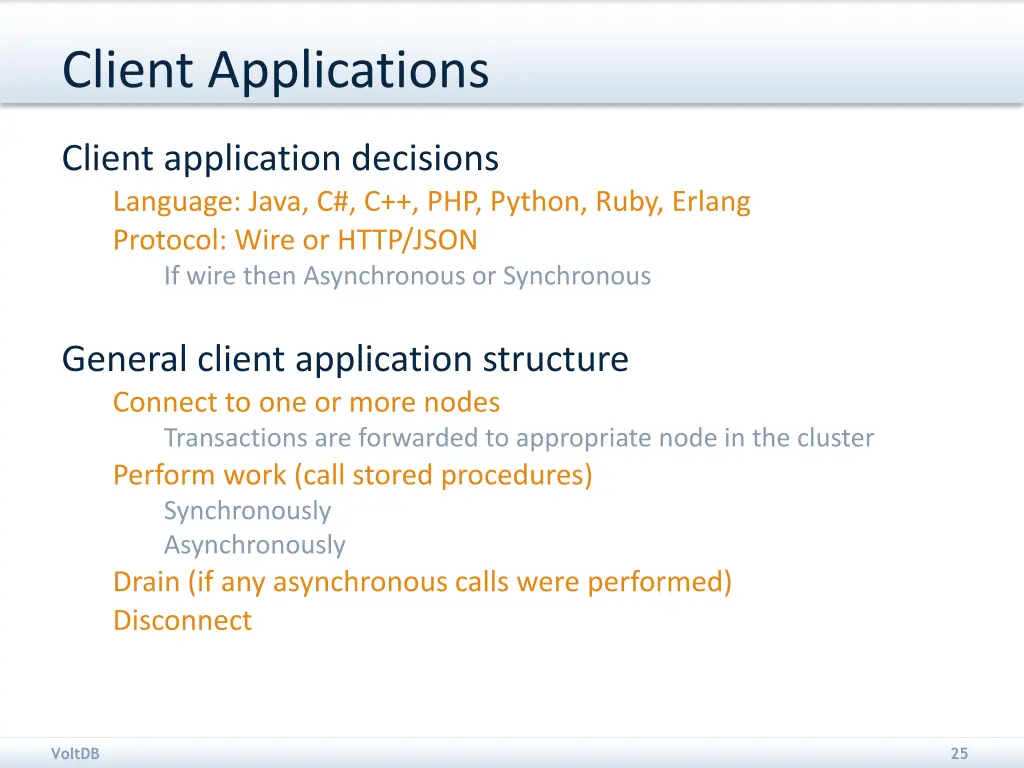 client applications