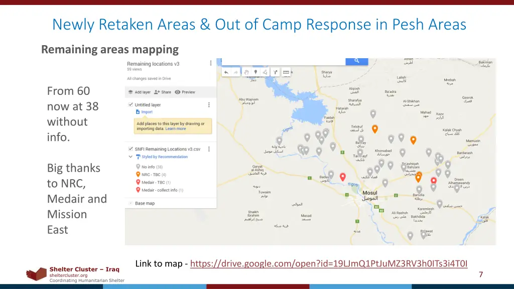 newly retaken areas out of camp response in pesh