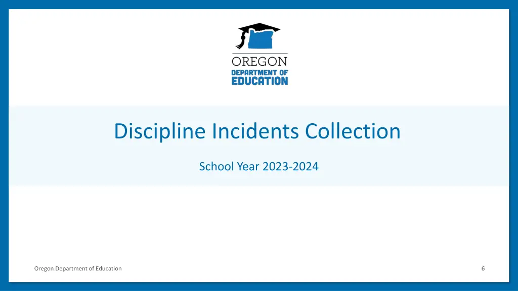 discipline incidents collection