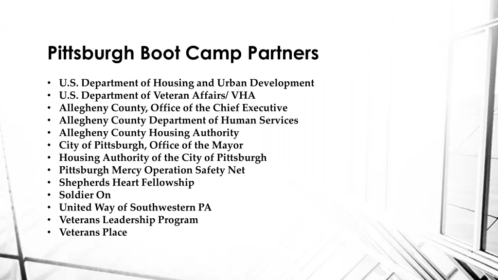 pittsburgh boot camp partners