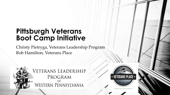 pittsburgh veterans boot camp initiative