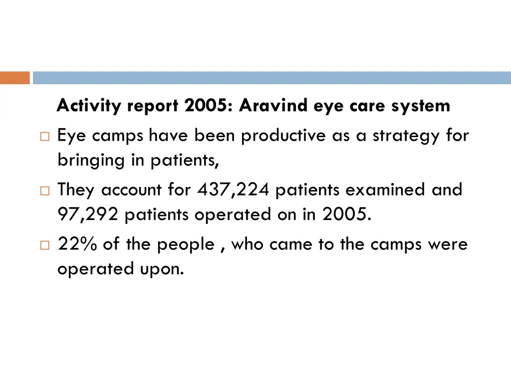 activity report 2005 aravind eye care system