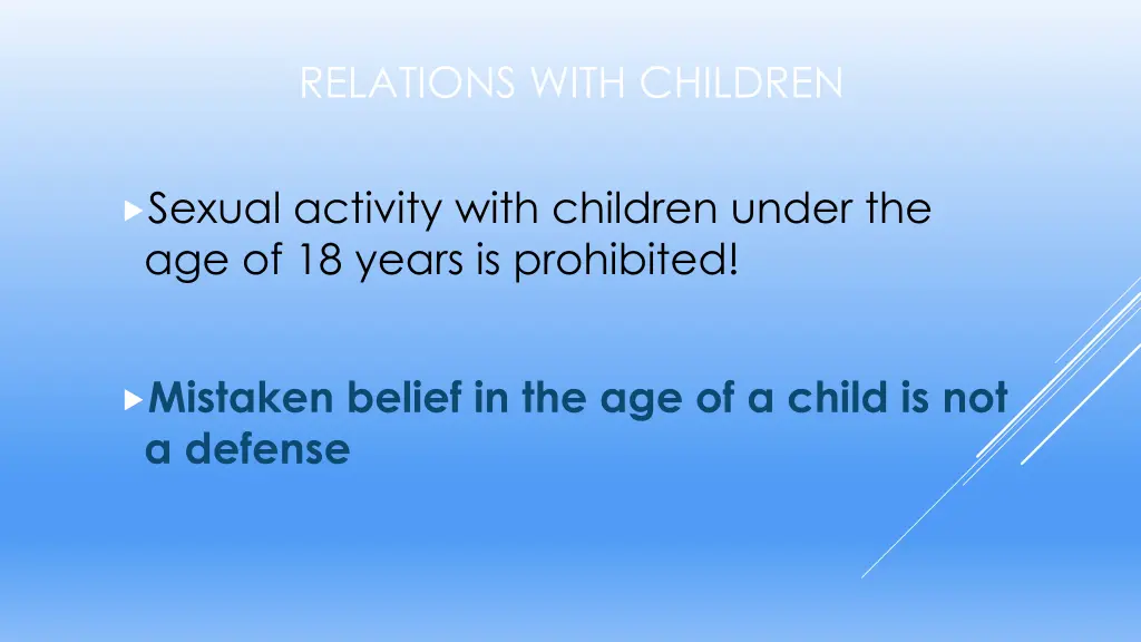 relations with children