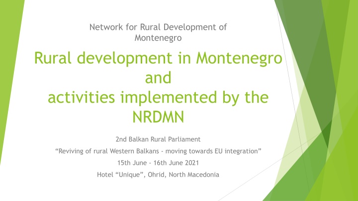 network for rural development of montenegro