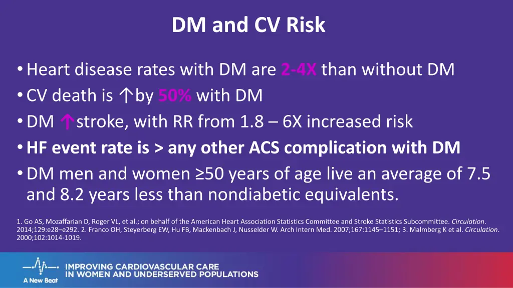 dm and cv risk