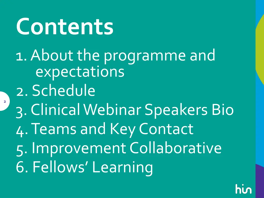 contents 1 about the programme and expectations