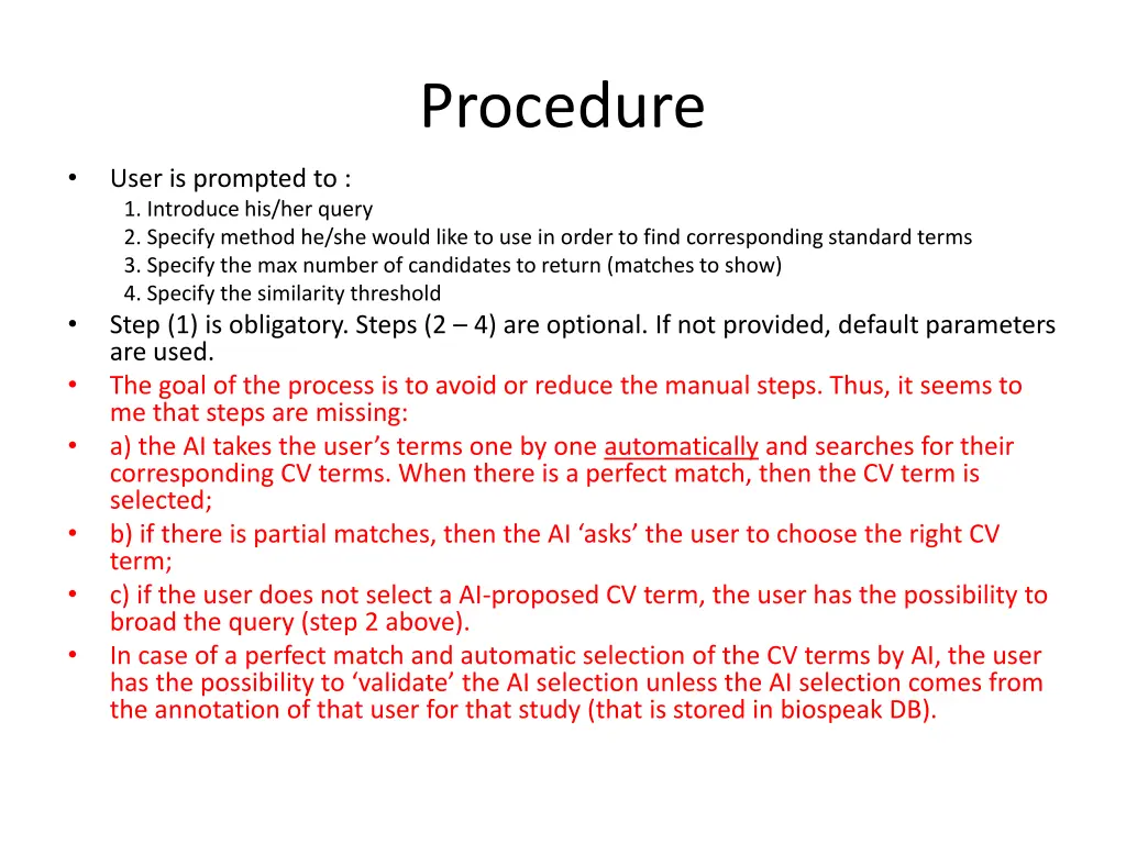 procedure