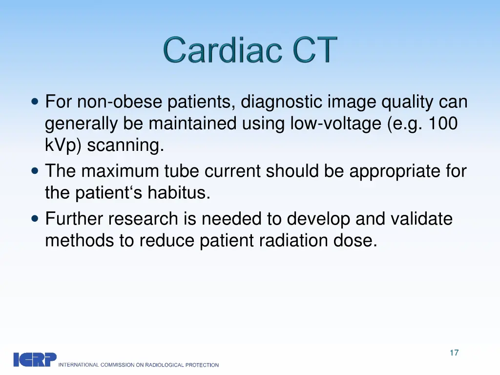 for non obese patients diagnostic image quality