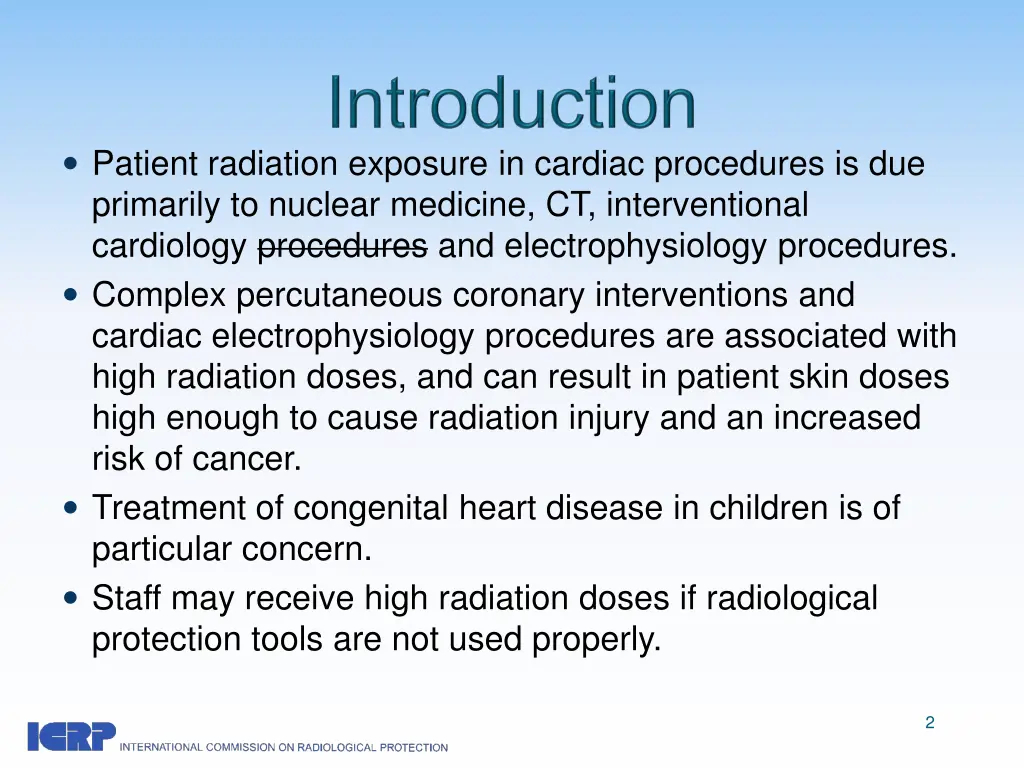 patient radiation exposure in cardiac procedures