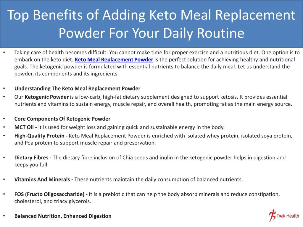 top benefits of adding keto meal replacement 1