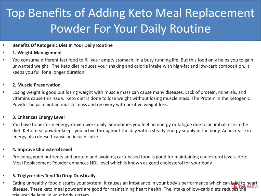 top benefits of adding keto meal replacement 2