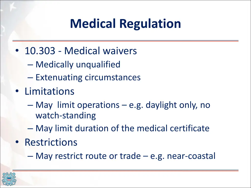 medical regulation