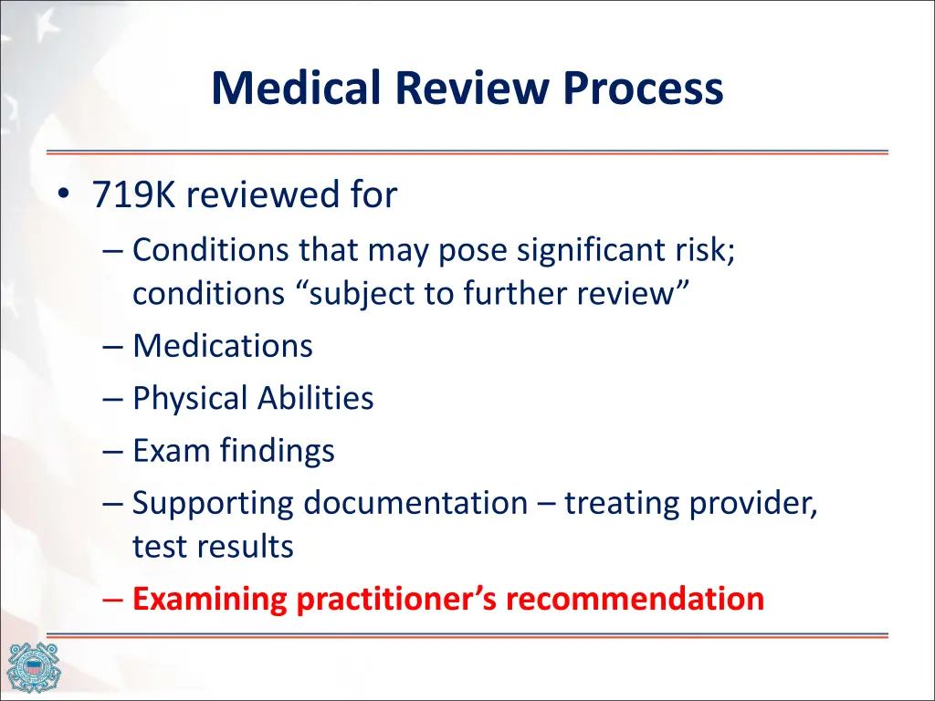 medical review process