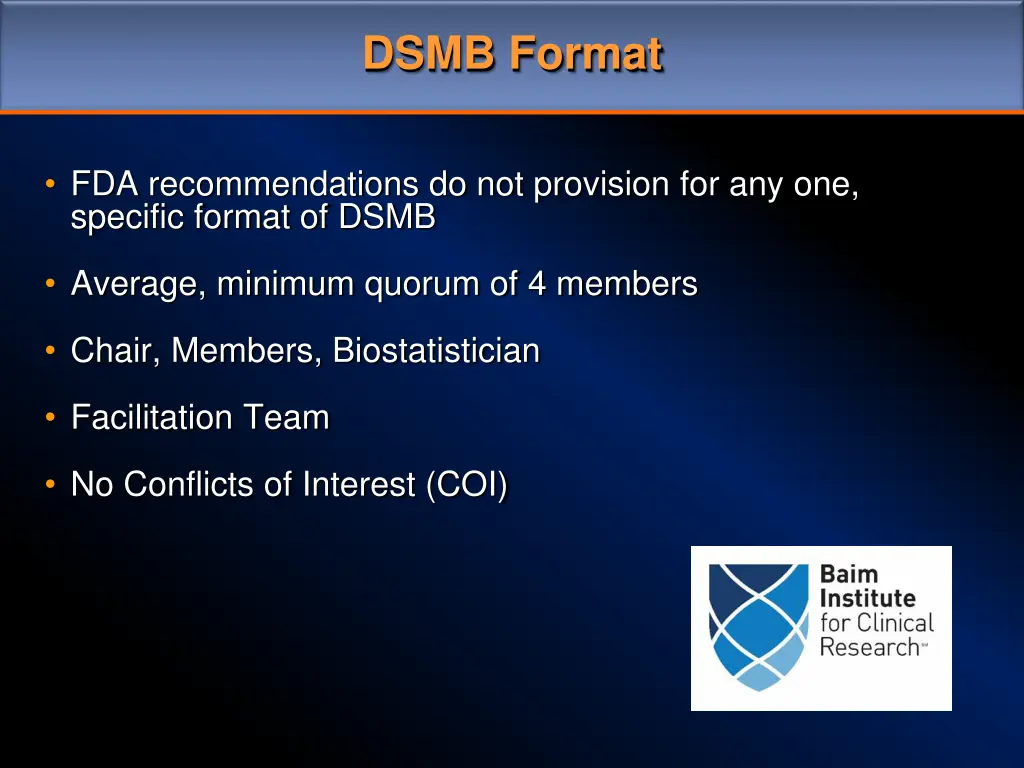 dsmb format