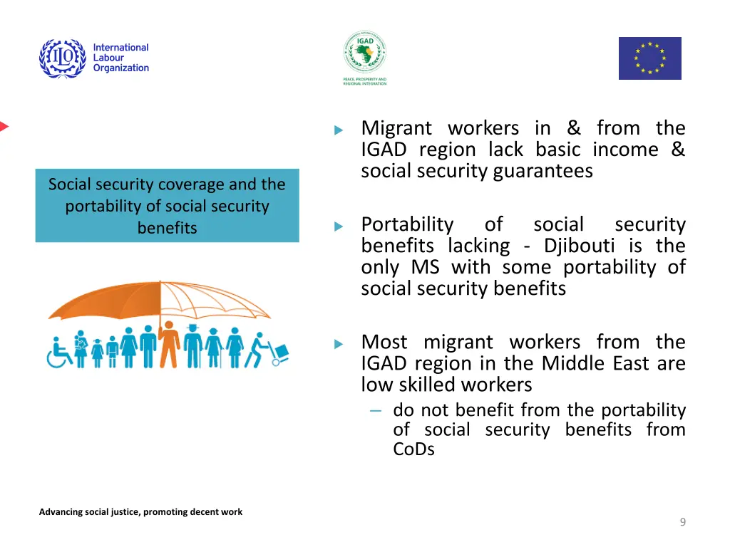 migrant workers in from the igad region lack