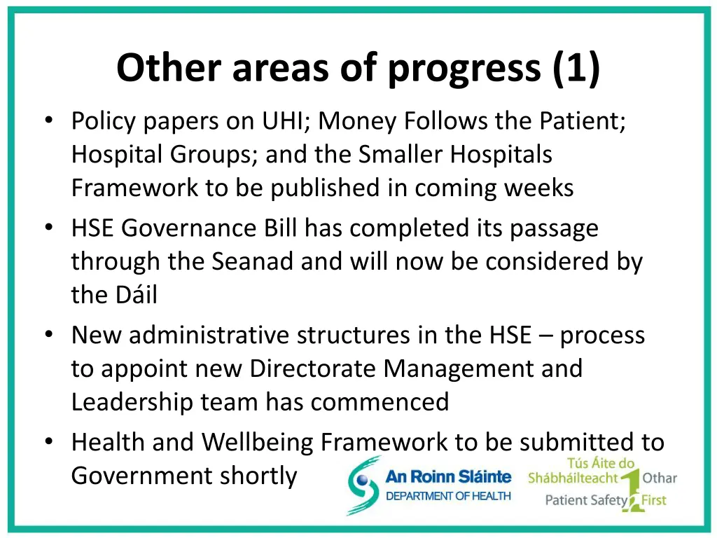 other areas of progress 1 policy papers