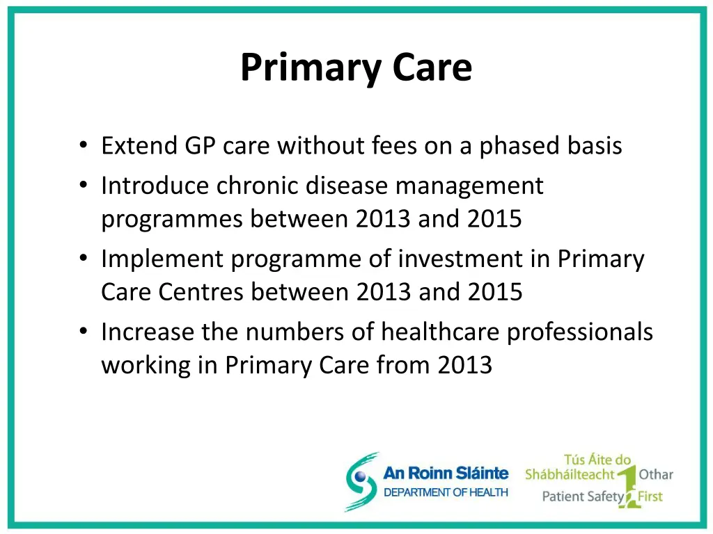 primary care