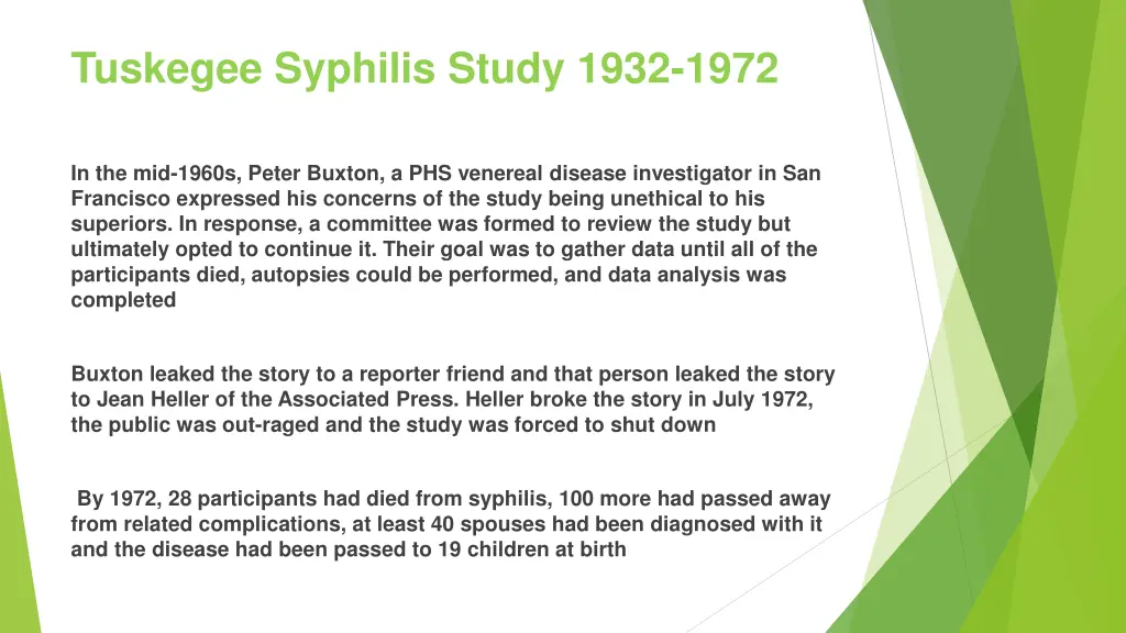 tuskegee syphilis study 1932 1972 1