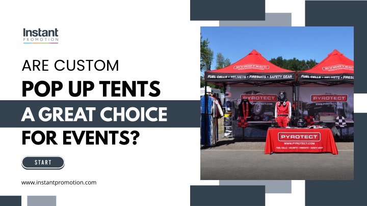 are custom pop up tents a great choice for events