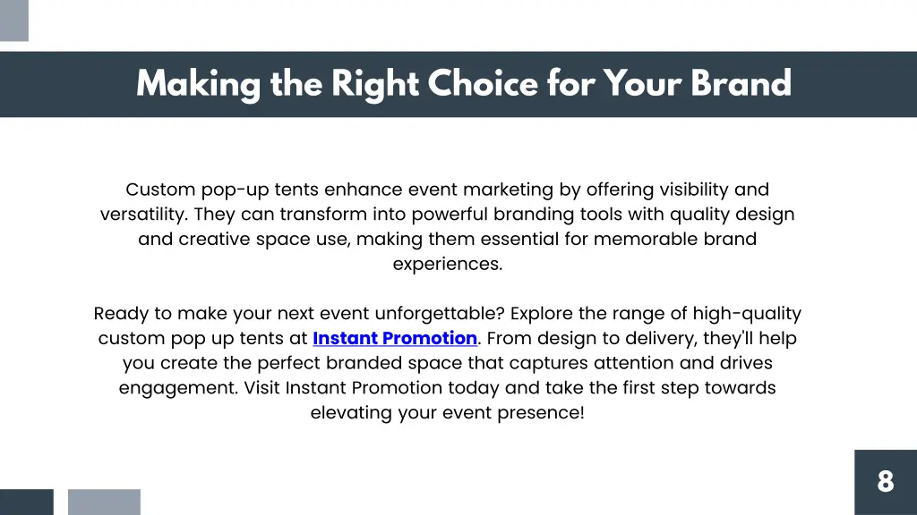 making the right choice for your brand
