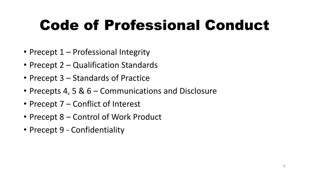 code of professional conduct 1