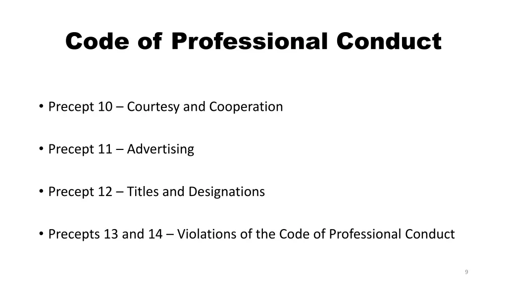 code of professional conduct 2