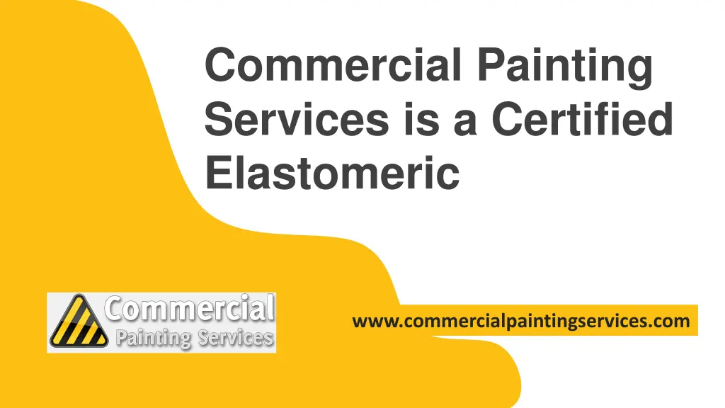 commercial painting services is a certified