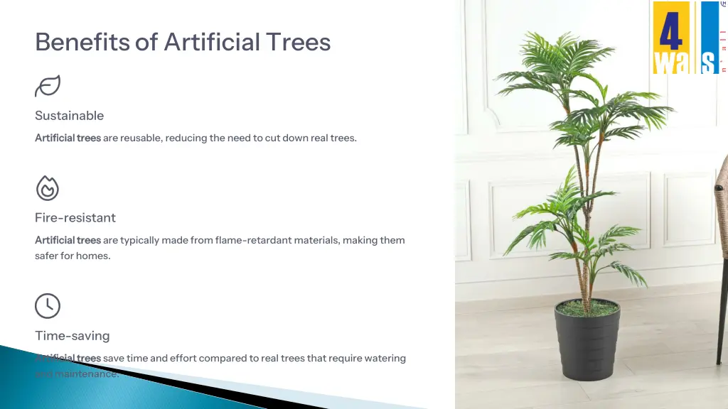 benefits of artificial trees