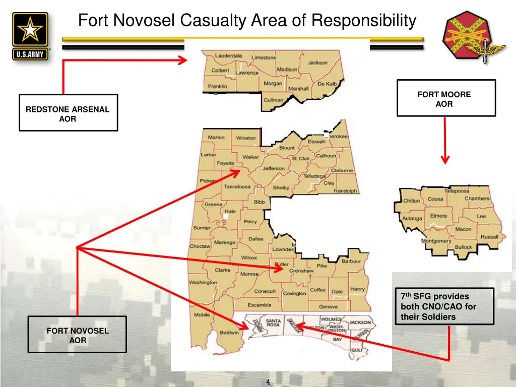 fort novosel casualty area of responsibility