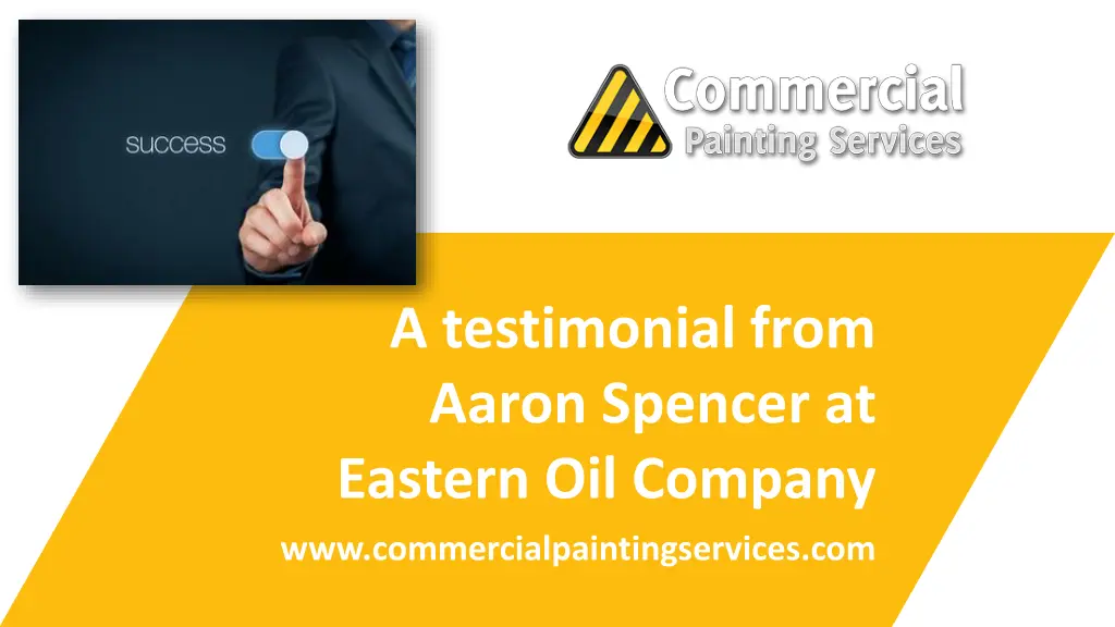 a testimonial from aaron spencer at eastern