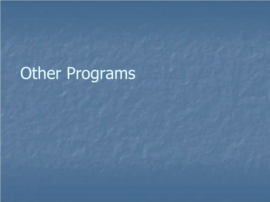 other programs