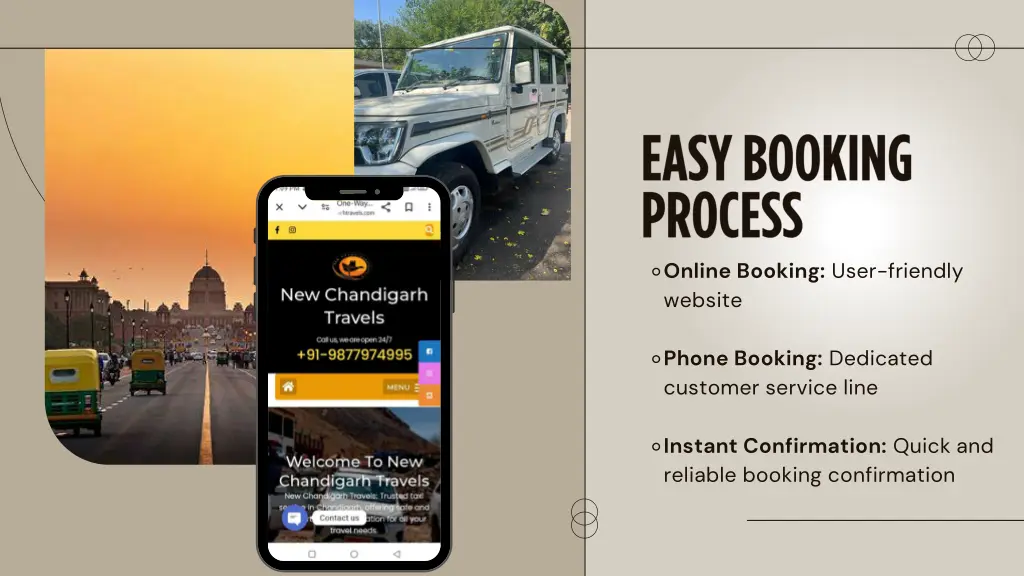 online booking user friendly website