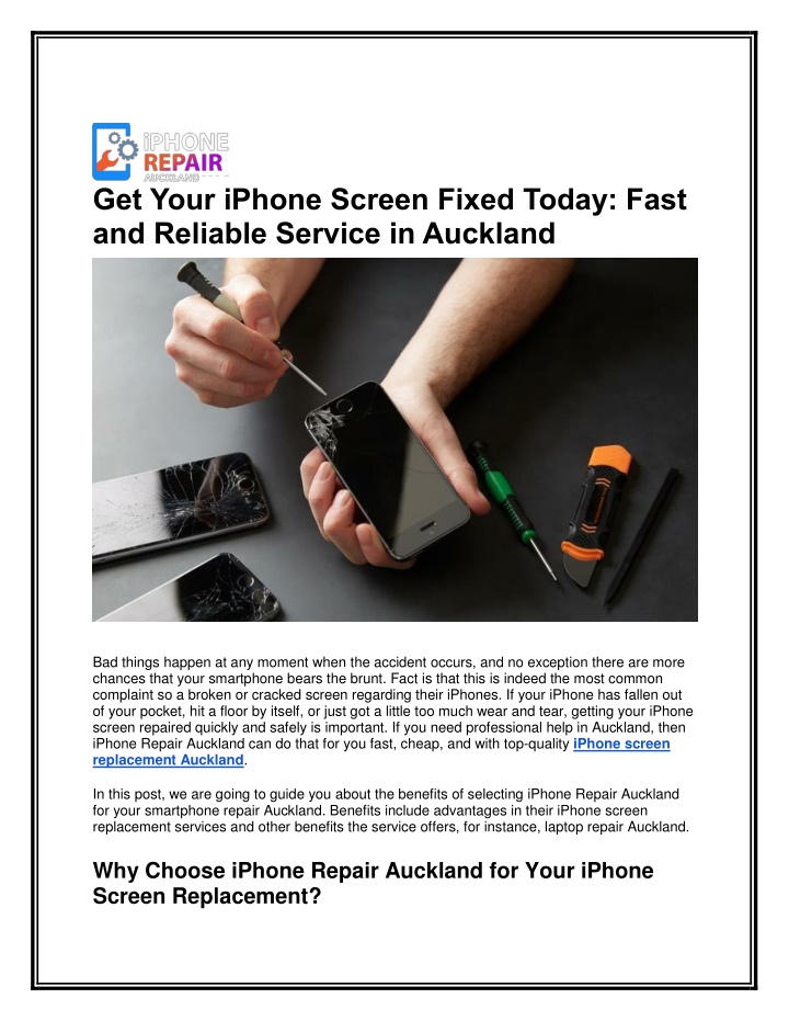 get your iphone screen fixed today fast