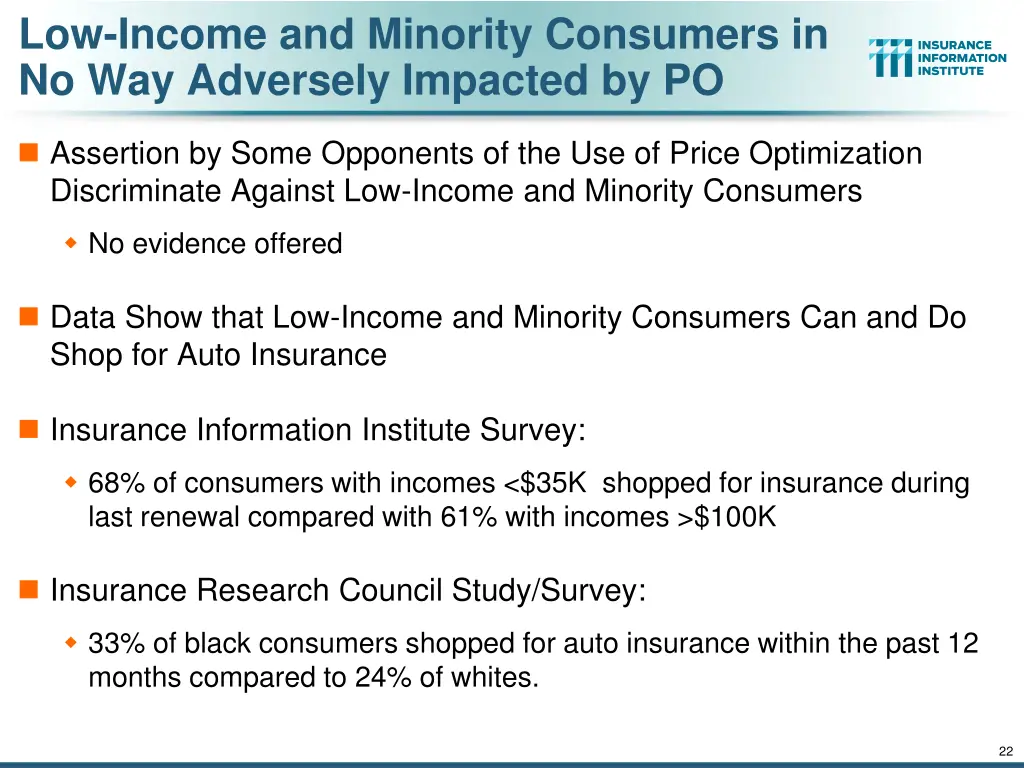 low income and minority consumers