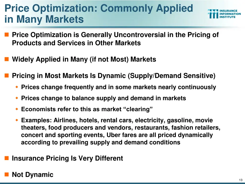 price optimization commonly applied in many