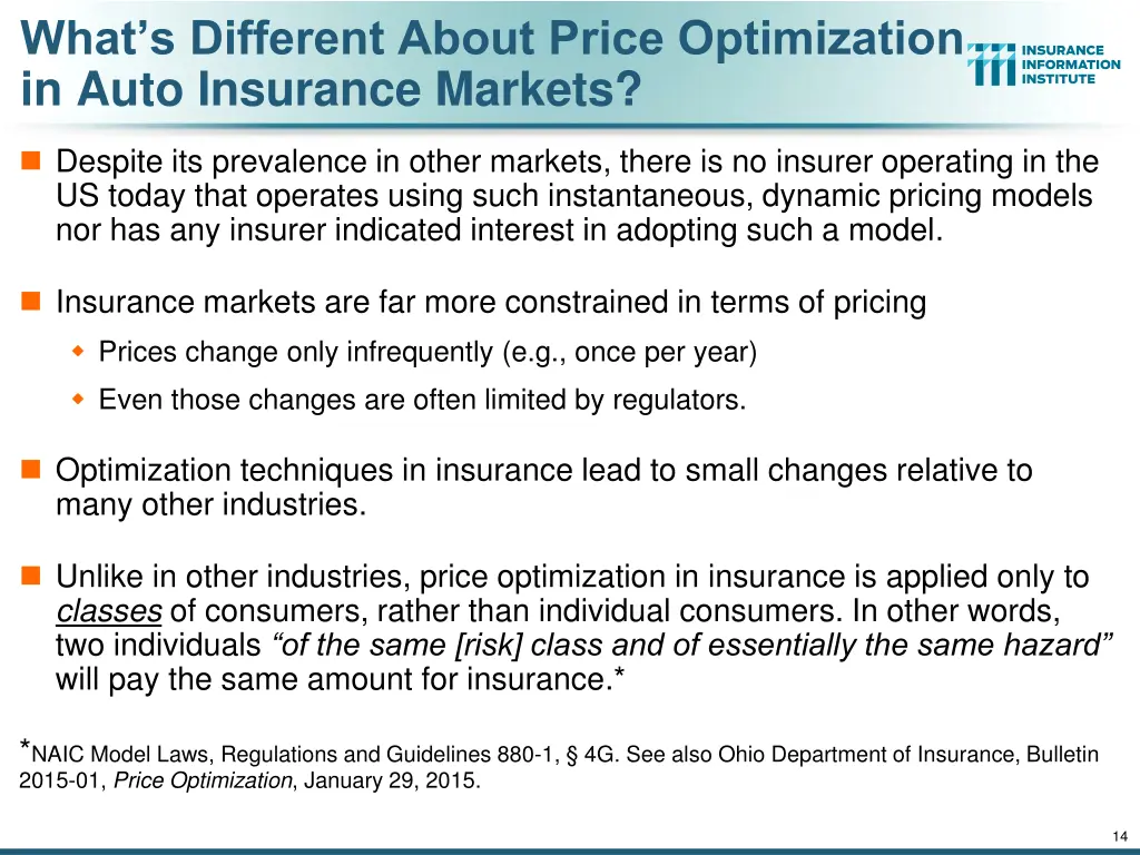 what s different about price optimization in auto